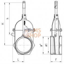 Vanne 6" + filet | MZ Vanne 6" + filet | MZPR#862259