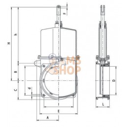 Couteau vanne 4" | MZ Couteau vanne 4" | MZPR#862266