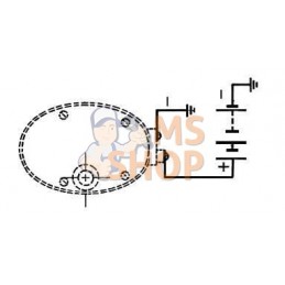 Moteur d'essuie-glace 12V 115° axe 57mm Ø8mm | UNBRANDED Moteur d'essuie-glace 12V 115° axe 57mm Ø8mm | UNBRANDEDPR#851146