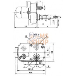 Moteur d'essuie-glace 12V 135° axe 57mm Ø8mm | UNBRANDED Moteur d'essuie-glace 12V 135° axe 57mm Ø8mm | UNBRANDEDPR#851145