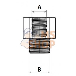 Adaptateur m/f M12x1.5-M14x1 | UNBRANDED Adaptateur m/f M12x1.5-M14x1 | UNBRANDEDPR#821936