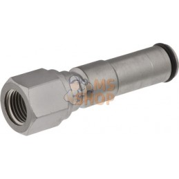 Accouplement mâle ST-247 x filetage femelle 1/4", acier inoxydable | UNBRANDED Accouplement mâle ST-247 x filetage femelle 1/4",