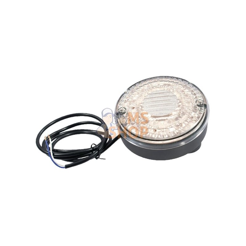 Feu de recul LED, ronde, 12/24V, blanche, à boulonner, Ø 140mm | UNBRANDED Feu de recul LED, ronde, 12/24V, blanche, à boulonner