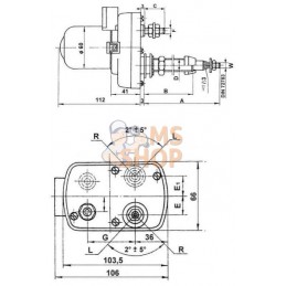 Moteur d'essuie-glace 12V 108° axe 87mm Ø8mm | UNBRANDED Moteur d'essuie-glace 12V 108° axe 87mm Ø8mm | UNBRANDEDPR#855723