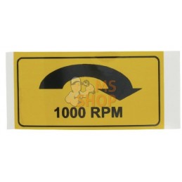 Autocollant cardan 1.000 rpm droite | UNBRANDED Autocollant cardan 1.000 rpm droite | UNBRANDEDPR#909772