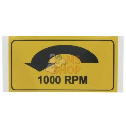 Autocollant cardan 1.000 rpm gauche | UNBRANDED Autocollant cardan 1.000 rpm gauche | UNBRANDEDPR#909739