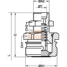 Valve de freinage M22x1.5-15L Connecteur | UNBRANDED Valve de freinage M22x1.5-15L Connecteur | UNBRANDEDPR#779137