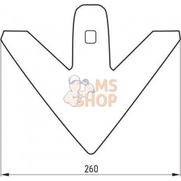 Soc à patte d’oie 260 mm AP 567 Unia | UNIA Soc à patte d’oie 260 mm AP 567 Unia | UNIAPR#970264