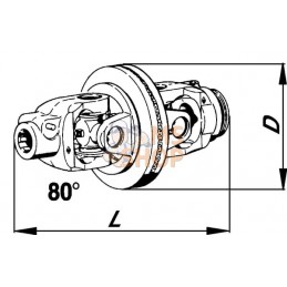 Wide-angle cv joint W2380-1b | WALTERSCHEID Wide-angle cv joint W2380-1b | WALTERSCHEIDPR#1112554