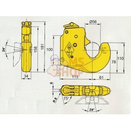 Crochet d'attelage type C1 cat. 1 | WALTERSCHEID Crochet d'attelage type C1 cat. 1 | WALTERSCHEIDPR#1112579