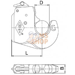 Crochet d'attelage type C1 cat. 1 | WALTERSCHEID Crochet d'attelage type C1 cat. 1 | WALTERSCHEIDPR#1112579