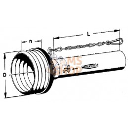 Protection de transmission moitié extérieure - standard SD25/1 Ø160 tube Ø90, L : 1500mm Walterscheid | WALTERSCHEID Protection 