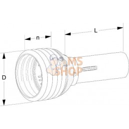 Protection de transmission moitié extérieure - standard PG20 Ø185 tube Ø92, L : 1000mm Walterscheid | WALTERSCHEID Protection de