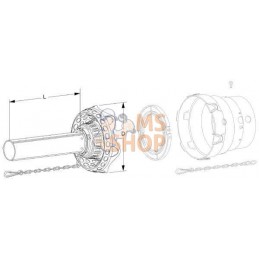 Protection de transmission moitié intérieure - grand angle PG20, L : 1000mm Walterscheid | WALTERSCHEID Protection de transmissi