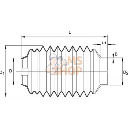 Coiffe de protection SD05 282L | WALTERSCHEID Coiffe de protection SD05 282L | WALTERSCHEIDPR#820457