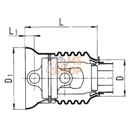 Coiffe de protection SD25 - 50° | WALTERSCHEID Coiffe de protection SD25 - 50° | WALTERSCHEIDPR#820296