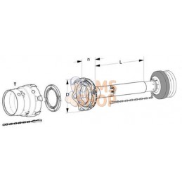 Protecteur cplt flexo JDH 80° | WALTERSCHEID Protecteur cplt flexo JDH 80° | WALTERSCHEIDPR#820719