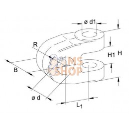 Chape 19.3x46.5mm | WALTERSCHEID Chape 19.3x46.5mm | WALTERSCHEIDPR#723328