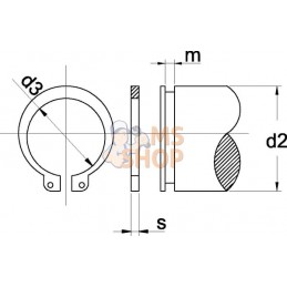 Circlip 25x2 mm ext. | WALTERSCHEID Circlip 25x2 mm ext. | WALTERSCHEIDPR#754121