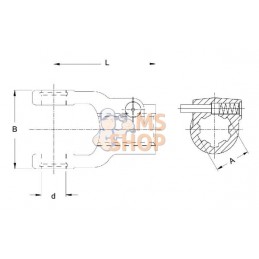 Mâchoire verrouillage rapide, 1 3/8-21 can, W2500/P500 Walterscheid | WALTERSCHEID Mâchoire verrouillage rapide, 1 3/8-21 can, W