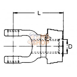 Mâchoire verrouillage rapide, 1-3/8"-6 can, W2200/W200E Walterscheid | WALTERSCHEID Mâchoire verrouillage rapide, 1-3/8"-6 can, 