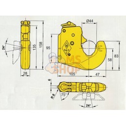 Crochet d'attelage C1 cat. 1 | WALTERSCHEID Crochet d'attelage C1 cat. 1 | WALTERSCHEIDPR#1074928