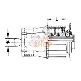 Accoup étoile K33B 80daNm 2280 | WALTERSCHEID Accoup étoile K33B 80daNm 2280 | WALTERSCHEIDPR#820380