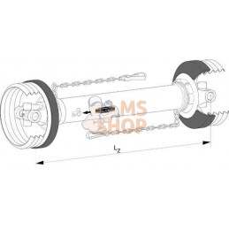 Arbre de transmission sans mâchoire W2400 L : 860mm, Walterscheid | WALTERSCHEID Arbre de transmission sans mâchoire W2400 L : 8