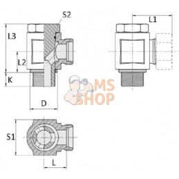 Coude orientable 6L-1/8 BSP | VOSS Coude orientable 6L-1/8 BSP | VOSSPR#585787