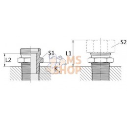 Raccord 12L - 1/2NPT | VOSS Raccord 12L - 1/2NPT | VOSSPR#481752