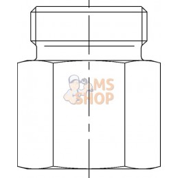 Adapteur femelle 6S - 1/4 BSP | VOSS Adapteur femelle 6S - 1/4 BSP | VOSSPR#482004