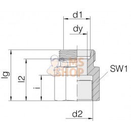 Adapteur femelle 6S - 1/4 BSP | VOSS Adapteur femelle 6S - 1/4 BSP | VOSSPR#482004