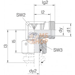 Raccord orientable (pré-assemblé) 6S | VOSS Raccord orientable (pré-assemblé) 6S | VOSSPR#481515