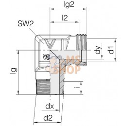 Coude mâle 6L-1/4 BSPT | VOSS Coude mâle 6L-1/4 BSPT | VOSSPR#585895