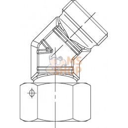 Raccord coudé orientable 45° 6L | VOSS Raccord coudé orientable 45° 6L | VOSSPR#481939