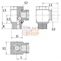 Raccord orientable 8L-M12x150 | VOSS Raccord orientable 8L-M12x150 | VOSSPR#585819