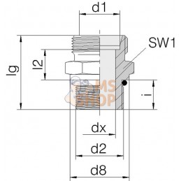 Raccord 8L 7/16UNF | VOSS Raccord 8L 7/16UNF | VOSSPR#481842