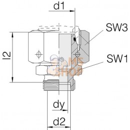 Adapteur mâle femelle 8L-6L | VOSS Adapteur mâle femelle 8L-6L | VOSSPR#512706