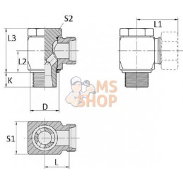 Raccord orientable 12S-3/8BSP | VOSS Raccord orientable 12S-3/8BSP | VOSSPR#585951