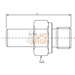 Raccord ø10L - 3/8BSP | VOSS Raccord ø10L - 3/8BSP | VOSSPR#585484