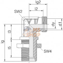 Coude passe cloison 16S | VOSS Coude passe cloison 16S | VOSSPR#585990