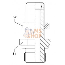 Passe-cloison 10L 1/4 BSP | VOSS Passe-cloison 10L 1/4 BSP | VOSSPR#481907