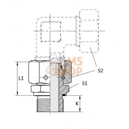 Adapteur tournant 14S - M20 | VOSS Adapteur tournant 14S - M20 | VOSSPR#585825