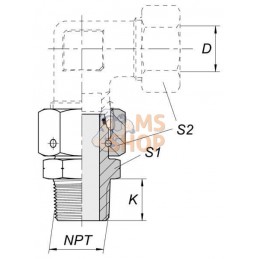 Adapteur tournant 12S - 3/8NPT | VOSS Adapteur tournant 12S - 3/8NPT | VOSSPR#586055