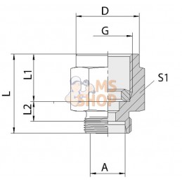 Raccord de mesure 10L R1/4 BS | VOSS Raccord de mesure 10L R1/4 BS | VOSSPR#512483