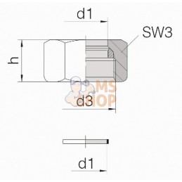 Ecrou + joint 10L | VOSS Ecrou + joint 10L | VOSSPR#512776