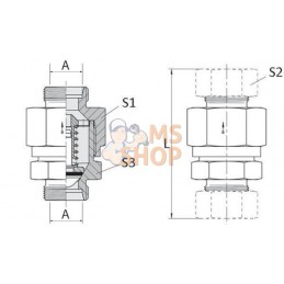 Clapet anti retour male 28L 1.0 bar | VOSS Clapet anti retour male 28L 1.0 bar | VOSSPR#787800