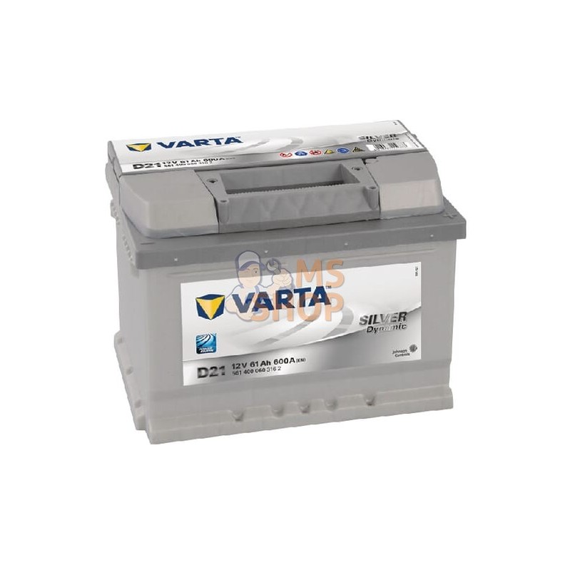 Batterie 12V 61Ah 600A Silver Dynamic VARTA | VARTA Batterie 12V 61Ah 600A Silver Dynamic VARTA | VARTAPR#633704