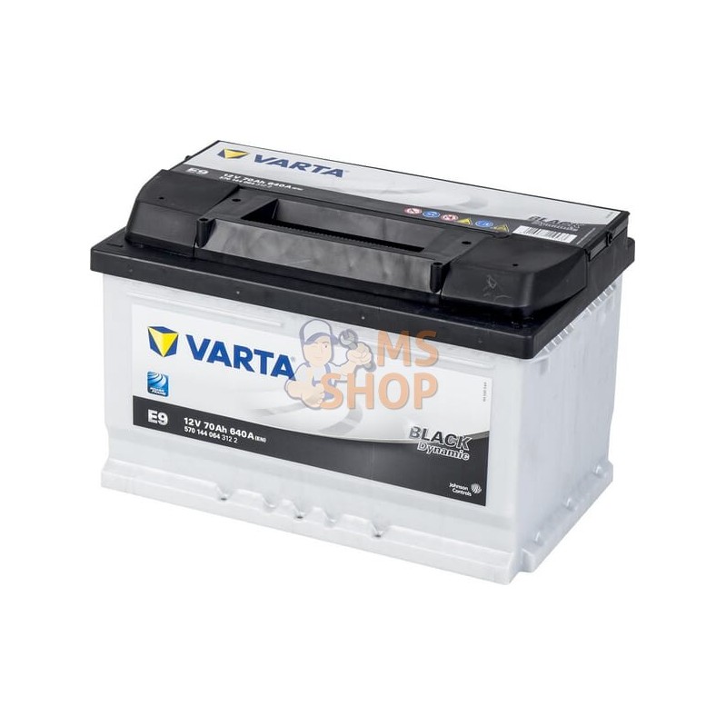 Batterie 12V 70Ah 640A Black Dynamic VARTA | VARTA Batterie 12V 70Ah 640A Black Dynamic VARTA | VARTAPR#633708