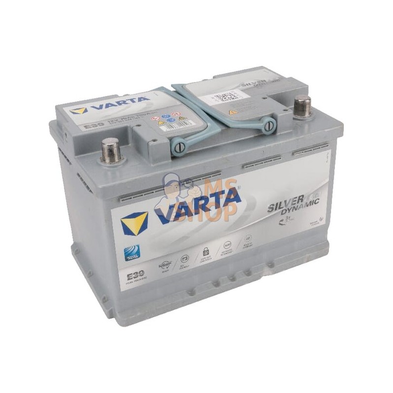 570901076D852 VARTA E39 SILVER dynamic E39 Batterie 12V 70Ah 760A B13 AGM- Batterie